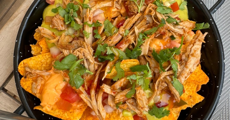 nachos com pernil